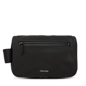 Kosmetyczki, organizery i kuferki - Kosmetyczka Calvin Klein Ck Ease Washbag W/Hanger K50K512943 Czarny - miniaturka - grafika 1