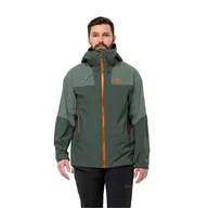 Kurtki narciarskie - Męska kurtka górska Jack Wolfskin Jack Wolfskin ALPSPITZE TOUR 3L JKT M black olive - S - miniaturka - grafika 1