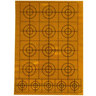 Folia dalmiercza pomarańczowa arkusz (12szt x 60mm x 60mm / 5szt 40x40mm) - Akcesoria do urządzeń pomiarowych - miniaturka - grafika 1