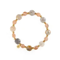 Bransoletki - Bransoletka z kamieniem wewnętrznej przemiany i życia - Wersja Pozłacana - miniaturka - grafika 1