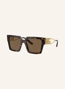 Dolce & Gabbana Okulary Przeciwsłoneczne dg4446b Z Ozdobnymi Kamykami braun - Okulary przeciwsłoneczne - miniaturka - grafika 1