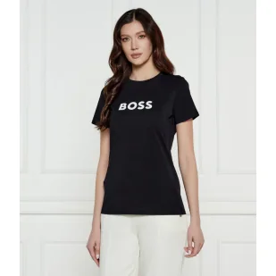 BOSS ORANGE T-shirt Regular Fit - Koszulki i topy damskie - miniaturka - grafika 1