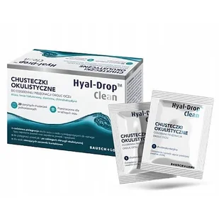 Hyal-Drop Clean Chusteczki okulistyczne, 20 szt. - Chusteczki nawilżane - miniaturka - grafika 1