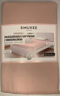 Prześcieradła - SMUKEE PRZEŚCIERADŁO SATYNOWE Z MIKROWŁÓKNA 200x200 - miniaturka - grafika 1