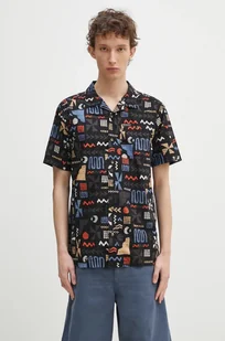 Columbia koszula bawełniana Pine Canyon Short męska kolor czarny regular 2037171 - Koszule męskie - miniaturka - grafika 1