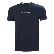 Koszulki męskie - Męska Koszulka z krótkim rękawem HELLY HANSEN CORE T-SHIRT 53532_597 – Granatowy - miniaturka - grafika 1