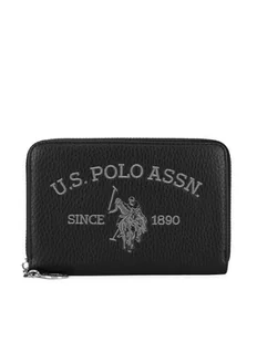 U.S. Polo Assn. Duży Portfel Damski WIUXT8414WVP Czarny - Portfele - miniaturka - grafika 1