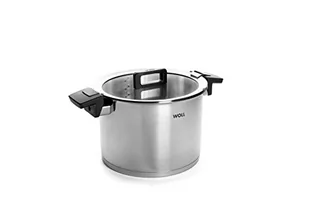 Woll Wykonana ze stali nierdzewnej do garnków  124  2 NC Concept o wysokiej płyta indukcyjna średnica 24 cm, wysokość 17 cm, 7,6 L z pokrywką szklaną w kolorze wielofunkcyjną Box 124-2NC - Woki - miniaturka - grafika 1