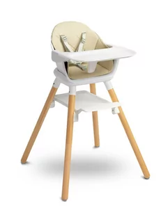 Caretero, Bravo, krzesełko do karmienia, beige - Krzesełka do karmienia - miniaturka - grafika 1