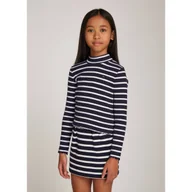 Bluzy dla dziewczynek - Tommy Hilfiger Bluzka | Slim Fit - miniaturka - grafika 1