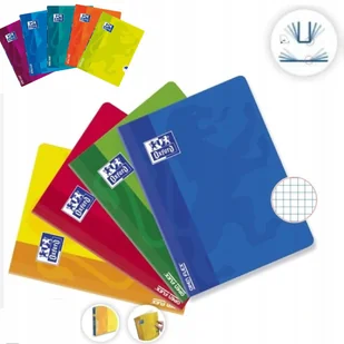 OXFORD ZESZYT ZESZYTY A5 60 KRATKA OPENFLEX ZESTAW - Zeszyty szkolne - miniaturka - grafika 1