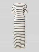 Sukienki - Sukienka szydełkowa o kroju regular fit z mieszanki bawełny - miniaturka - grafika 1