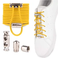 Akcesoria obuwnicze - Sznurówki elastyczne bez wiązania żółty - miniaturka - grafika 1