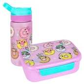 Szkolne artykuły papiernicze - Zestaw Coolpack Bidon Bibby + Śniadaniówka Foody X Happy Donuts - miniaturka - grafika 1
