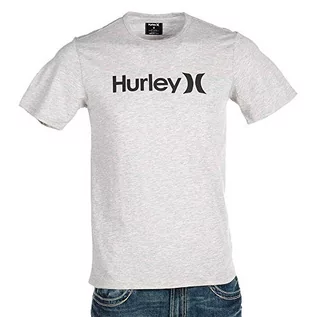 Koszulki męskie - Hurley męski krój Coronado Top S/S dzianina z krótkim rękawem jasnoszary XL AR7110 - grafika 1