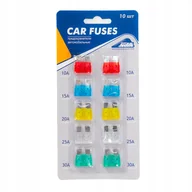 Akcesoria motoryzacyjne - 10x BEZPIECZNIKI DUŻE SAMOCHODOWE DO AUTA PŁYTKOWE ZESTAW - miniaturka - grafika 1