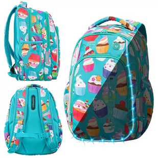 Patio Plecak Coolpack Led Strike S (A18203) Cupcakes - 94528CP - Plecaki szkolne i tornistry - miniaturka - grafika 1