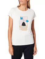 Koszulki i topy damskie - VERO MODA Vmmiaava Ss Top Box JRS Ga t-shirt damski, Snow White/Print:pink Flowers, S - miniaturka - grafika 1