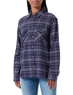 Boline Damska koszula bawełniana 80632447, niebieska, wielokolorowa, L, niebieski wielokolorowy, L - Koszule damskie - miniaturka - grafika 1