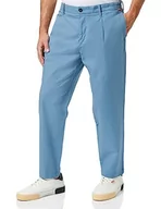 Spodnie męskie - Timberland Cotton Linen Pant Spodnie męskie, Captain's Blue, 30W / 32L - miniaturka - grafika 1
