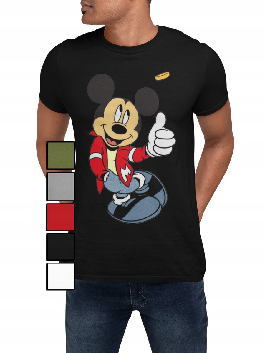 KOSZULKA T-SHIRT MĘSKA Z NADRUKIEM MYSZKA MIKI DONALD PLUTO - S