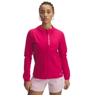 Kurtki damskie - Damska kurtka do biegania Under Armour UA OutRun the Storm Jacket - różowa - miniaturka - grafika 1