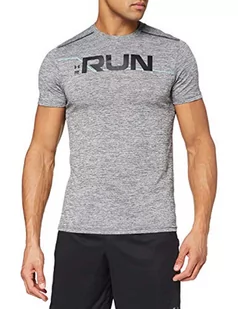 Under Armour Run Front Graphic męska koszulka z krótkim rękawem Black/Black/Reflective (001) S 1316844-001 - Koszulki męskie - miniaturka - grafika 1