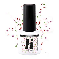 Lakiery do paznokci - Hi Hybrid Top No Wipe Red Fireworks 5ml 5 ml - miniaturka - grafika 1