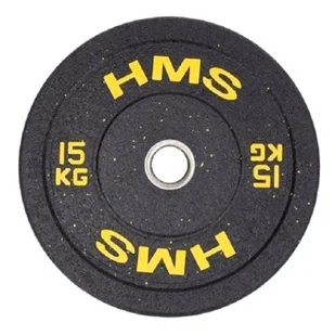 HMS HTBR15 YELLOW TALERZ OLIMPIJSKI BUMPER 15 KG 1AB-17-61-027 - Pozostały sprzęt siłowy - miniaturka - grafika 1
