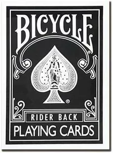 Bicycle Standard Rider Back Black - Gry karciane - miniaturka - grafika 1