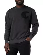 Bluzy męskie - Champion Bluza męska, Nero, L - miniaturka - grafika 1