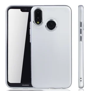 Huawei P20 Lite Cover - Pokrowiec na telefon Huawei P20 Lite - Etui na telefon w kolorze srebrnym - Etui i futerały do telefonów - miniaturka - grafika 1