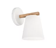 Lampy ścienne - Kinkiet ELLIE 1xE27/15W/230V biały/dąb - miniaturka - grafika 1