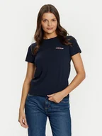 Koszulki i topy damskie - Guess Jeans T-Shirt W4YI02 J1314 Granatowy Slim Fit - miniaturka - grafika 1
