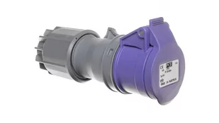 PCE Polska sp. z o.o. Gniazdo przenośne 16A 3P 24V fioletowe IP44 TWIST 263V - Gniazdka elektryczne - miniaturka - grafika 1