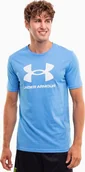 Koszulki męskie - Under Armour Koszulka męska Under Armour Sportstyle Logo niebieska 1382911 444 L - miniaturka - grafika 1