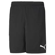 Spodenki damskie - PUMA Puma Szorty treningowe dla dzieci TeamRISE Jr Knit czarny biały, 128 657337 - miniaturka - grafika 1