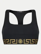Bielizna sportowa damska - Versace Biustonosz top AUD01039 1A10011 Czarny - miniaturka - grafika 1