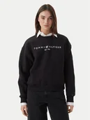 Bluzy damskie - Tommy Hilfiger Bluza WW0WW47831 Czarny Regular Fit - miniaturka - grafika 1