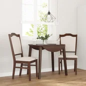 Krzesła - vidaXL Krzesła do jadalni z poduszkami 2 szt. lite drewno gumowe - miniaturka - grafika 1