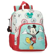 Plecaki szkolne i tornistry - Joumma Disney Mickey Best Friends Together Plecak przedszkolny Wielobarwny 23x28x10 cm Poliester 6,44L, Biały, plecak przedszkolny - miniaturka - grafika 1