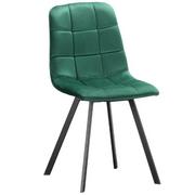 Krzesła - Krzesło zielone ART820C welur, czarne nogi - miniaturka - grafika 1