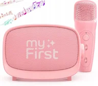 Instrumenty muzyczne dla dzieci - Głośnik Mikrofon Zestaw 2w1 Karaoke Na Bluetooth Aux Microsd Dla Dziecka / Myfirst Voice 2/ Różowy - miniaturka - grafika 1