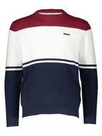 Swetry męskie - Pepe Jeans Sweter w kolorze granatowo-bordowo-białym - miniaturka - grafika 1