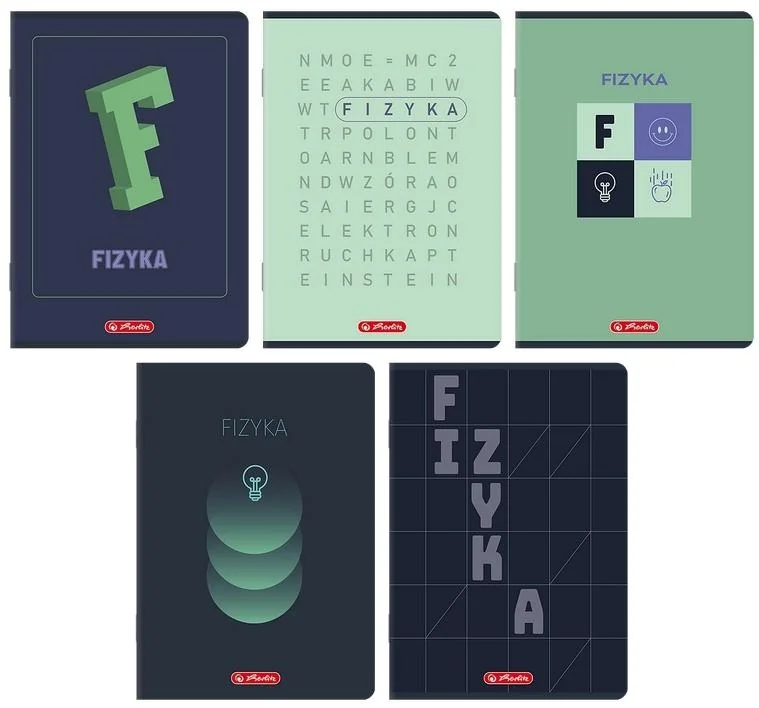 Zeszyt A5 w kratkę 60 kartek Fizyka Herlitz 10 sztuk