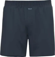 Majtki męskie - Bokserki męskie AMMANN - Bokserki z dżerseju Basic Bawełna, luźny krój, bawełna ciemnoniebieski 3XL - miniaturka - grafika 1
