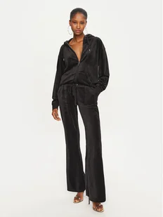 Juicy Couture Spodnie dresowe Caisa JCSEBJ008 Czarny Slim Fit - Spodnie sportowe damskie - miniaturka - grafika 1