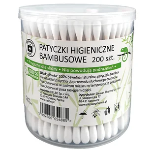 Apteczka ABC, patyczki higieniczne bambusowe, 200 sztuk - Waciki, płatki i patyczki kosmetyczne - miniaturka - grafika 1