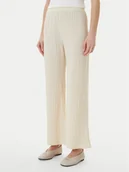 Spodnie damskie - ONLY Spodnie materiałowe Ella 15368471 Beżowy Wide Leg - miniaturka - grafika 1