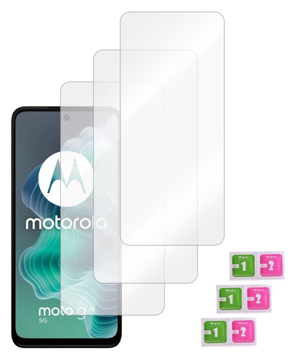 Szkło ochronne do MOTOROLA MOTO G35 5G hartowane na ekran glass 9H 3 sztuki